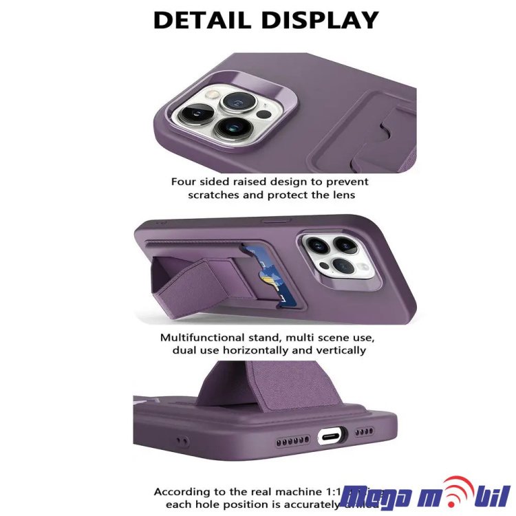 Futrola iPhone 13 Pro Silicon Pocket purple