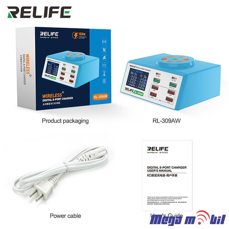 Tester Polnac RL-309AW 8 Port Wireless + Dual PD+ Dual QC3.0 