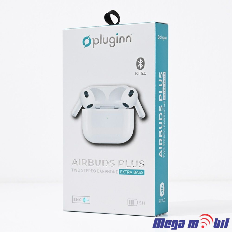 Slusalki Bluetooth Pluginn Airbuds Plus