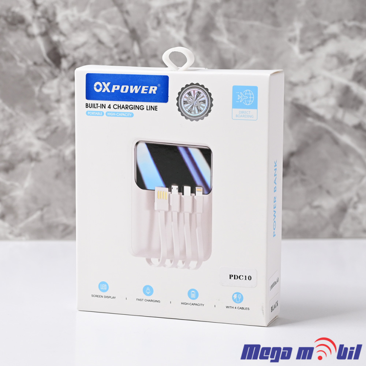 Baterija eksterna 10000mAh Ox Power PDC10 FAST+PD white