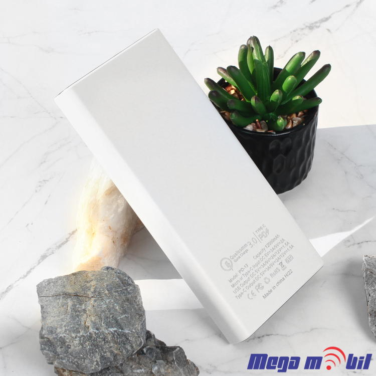 Baterija eksterna 10000mAh Ox Power PD13 FAST+PD white