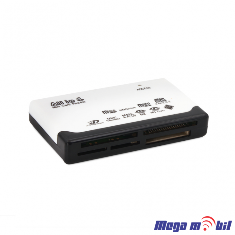 Citac za memoriska kartica All in one Tip2 white