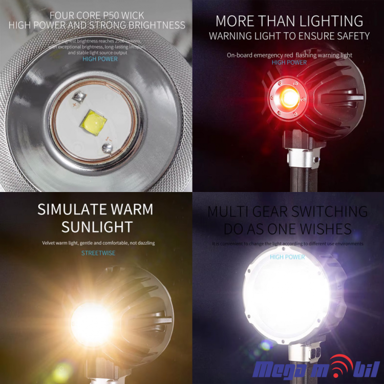 Bateriska LED Lampa rechargeable W5219B