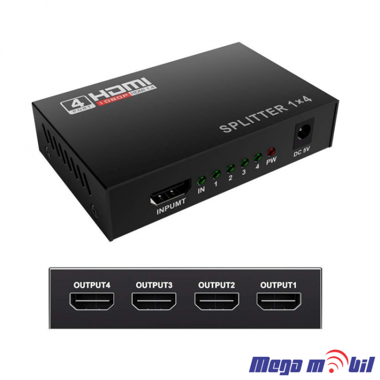HDMI Spliter 4 port JWD-H14
