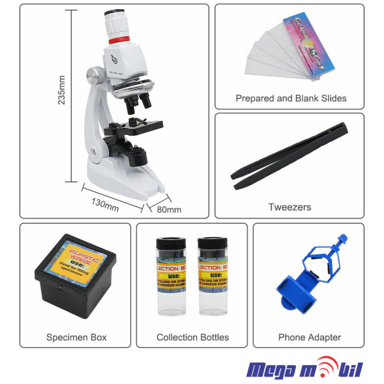Mikroskop set za mladi naucnici JWD-8+