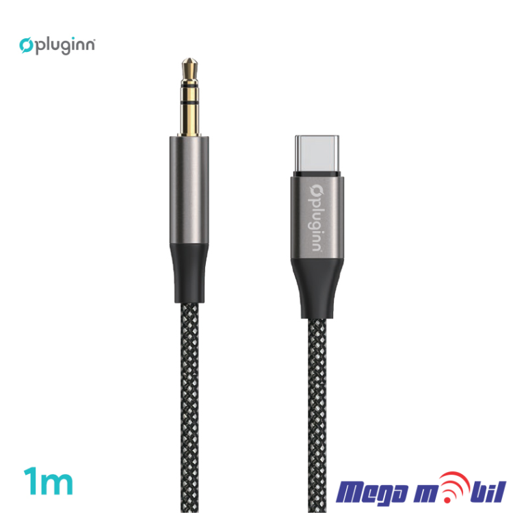 Kabel Pluginn 3.5mm na Type C 1m black