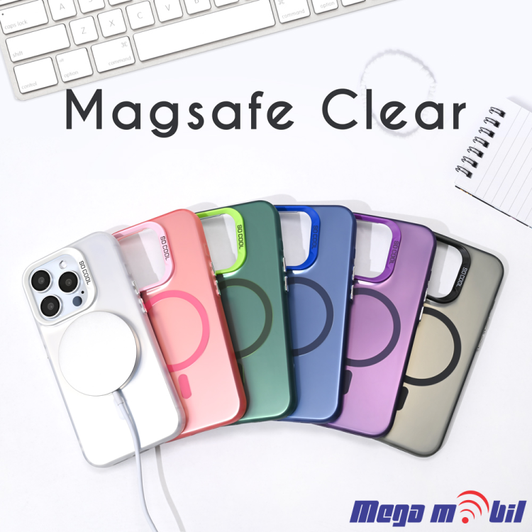 Futrola Samsung S24 Ultra Magsafe Clear purple
