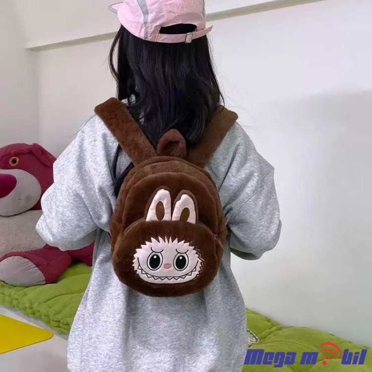 Labubu Big Head Ranec purple