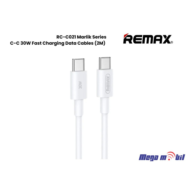 Data Kabel Type C PD REMAX Marlik RC-C021 30W 1m Fast white