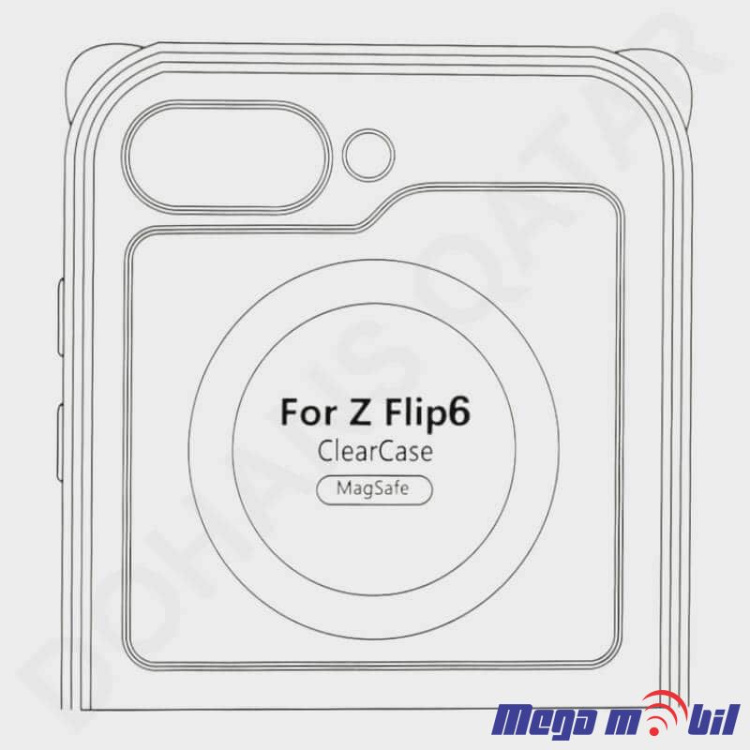 Futrola Samsung Galaxy Z Flip 6 PC transparent. 