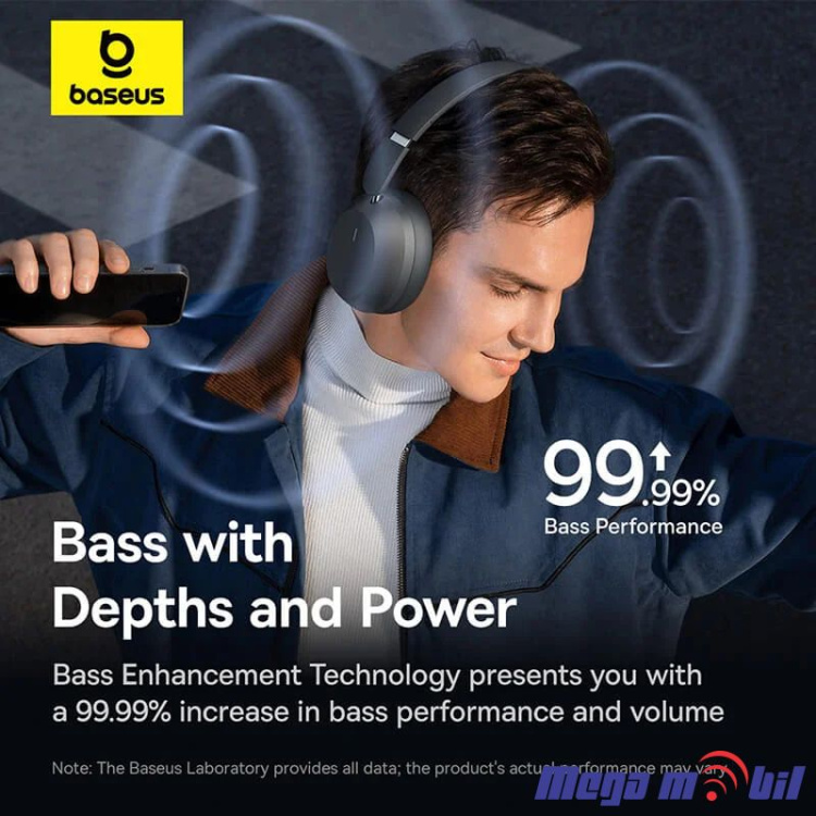Slusalki Bluetooth Baseus Bass 35 Max