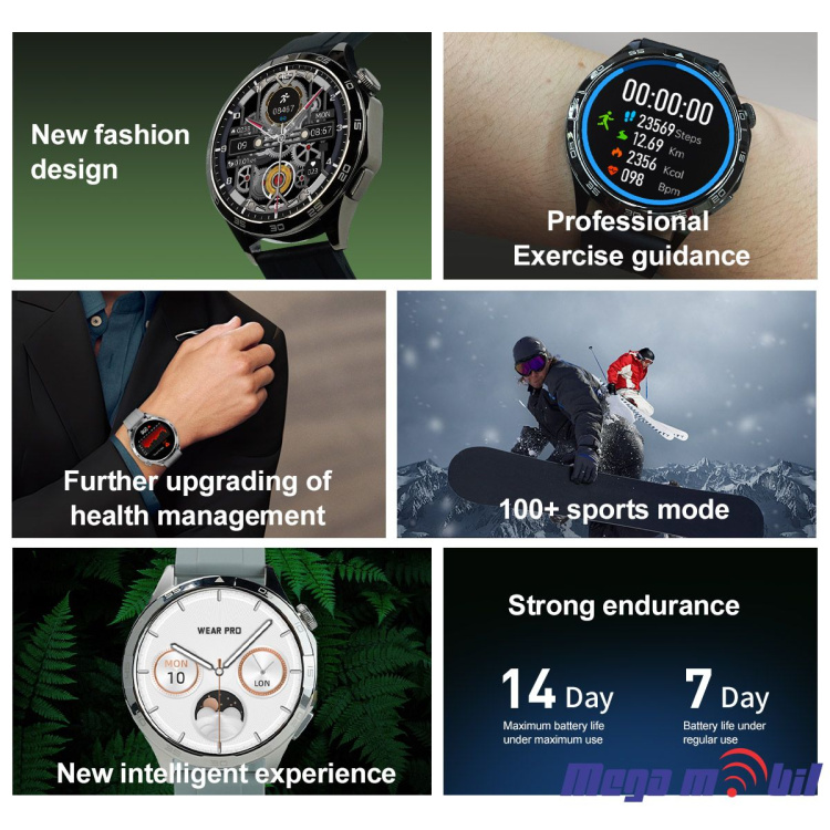 Smart Watch DT4 black (silikonsko remce)