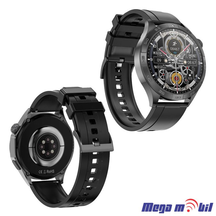 Smart Watch DT4 black (silikonsko remce)