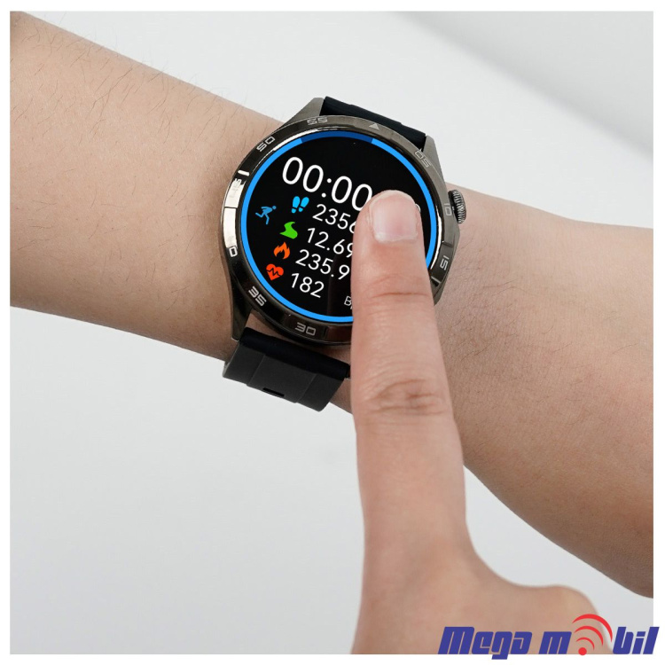 Smart Watch DT4 black (silikonsko remce)