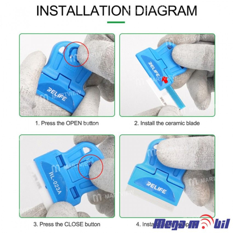 Noz (servisen) Zilet RL-023A