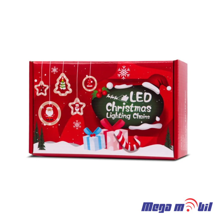 Novogodisen ukras LED elki RGB so dalecinsko