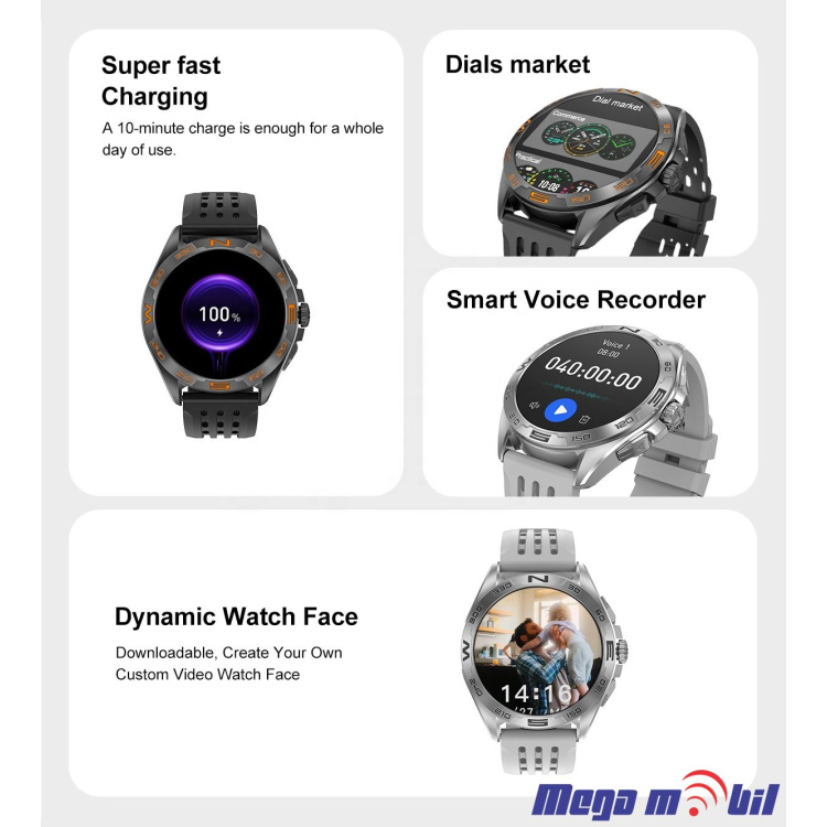 Smart Watch DTM 1 Pro silver