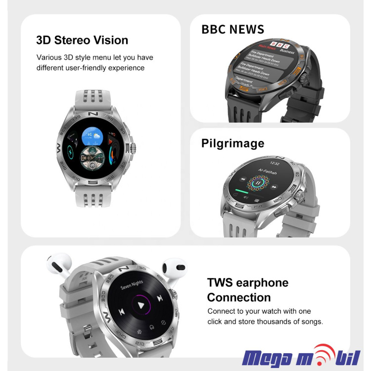 Smart Watch DTM 1 Pro black