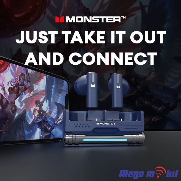 Slusalki Bluetooth MONSTER Maxstar MQT45 blue