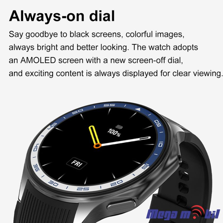 Smart Watch DT Watch X black (kozno +silikonsko remce)