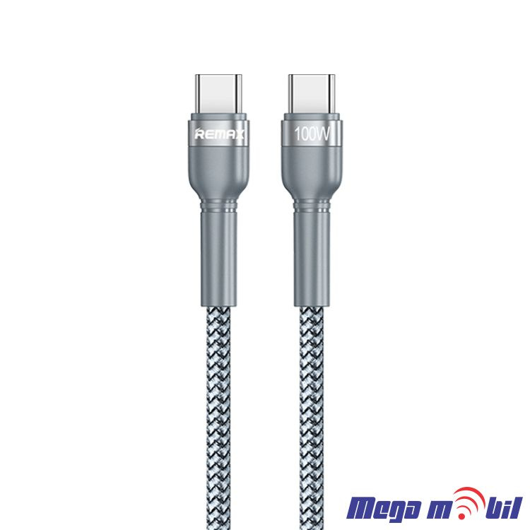 Data Kabel Type C PD REMAX Jany RC-172 100W Fast silver