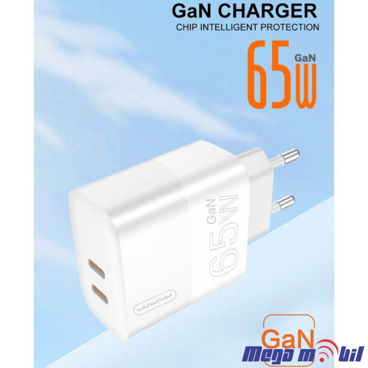 Polnac 220V WUW-C198 PD 65W+PD 20W GaN