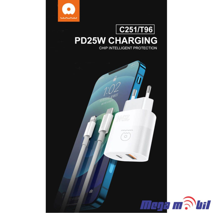 Polnac 220V iPhone WUW-T96 PD 25W+QC 18W