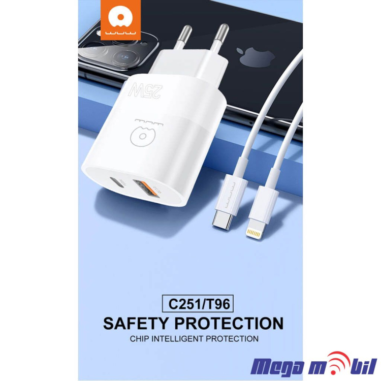 Polnac 220V iPhone WUW-T96 PD 25W+QC 18W