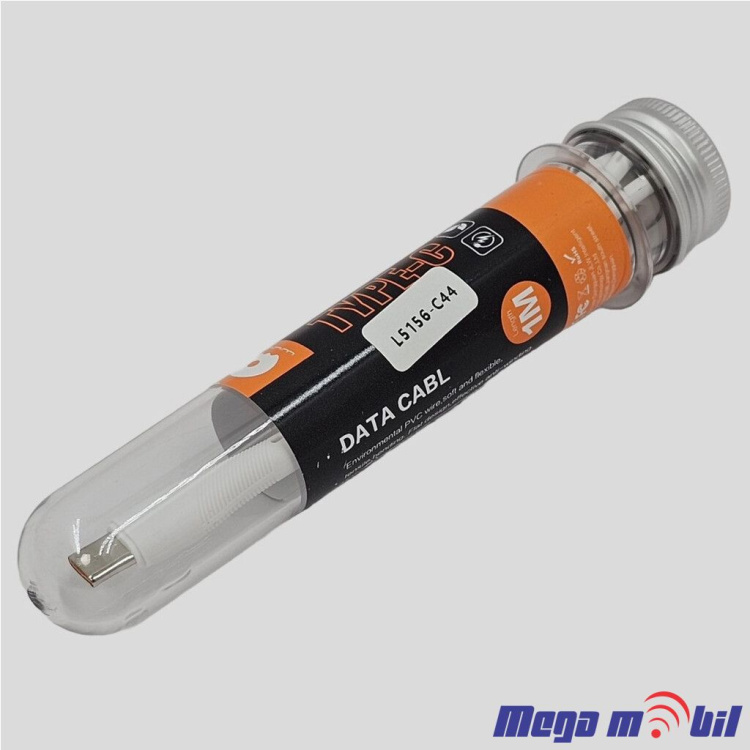 Data Kabel Type C WUW-X204 2.4A 1m FAST white