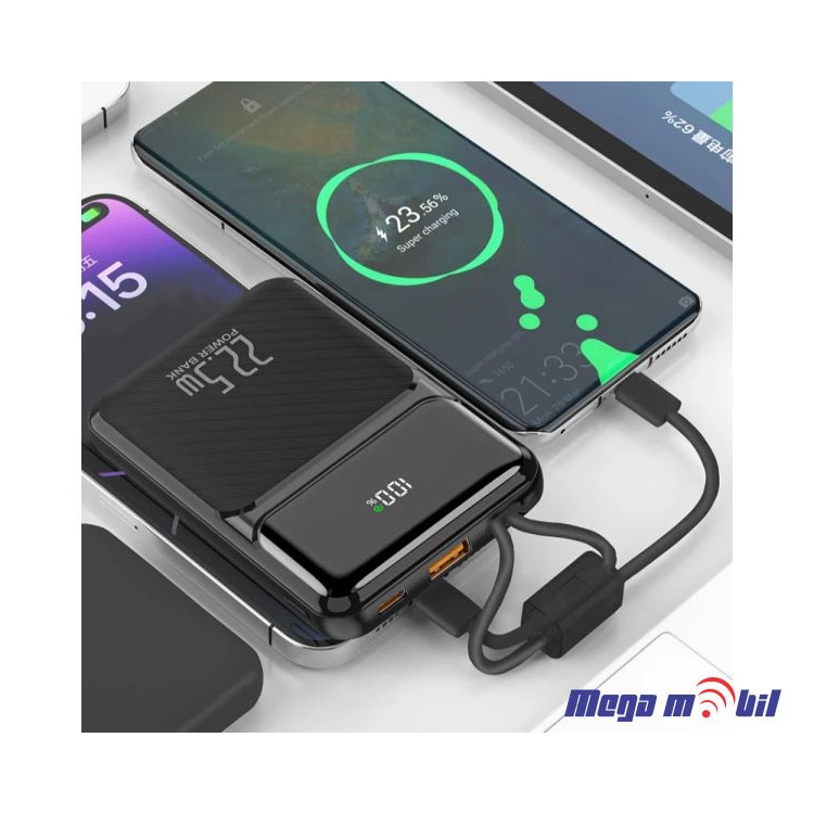 Baterija eksterna 10000mAh WUW-Y158 FAST+PD black