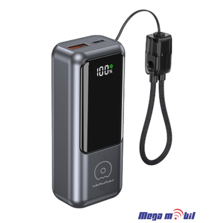 Baterija eksterna 10000mAh WUW-Y161 FAST+PD grey