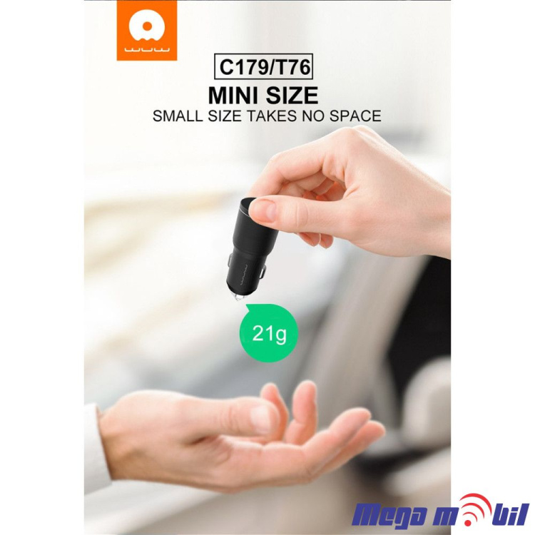 Polnac 12V/24V WUW-C179 PD 20W+QC 18W black