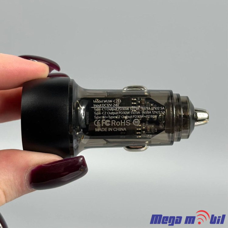 Polnac 12V/24V WUW-C283 PD 30W+PD 30W black