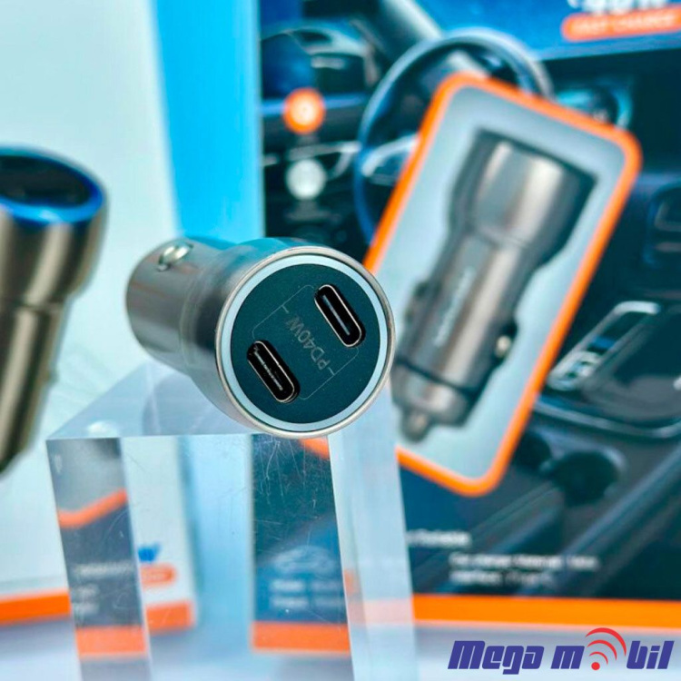 Polnac 12V/24V WUW-C190 PD 20W+PD 20W grey