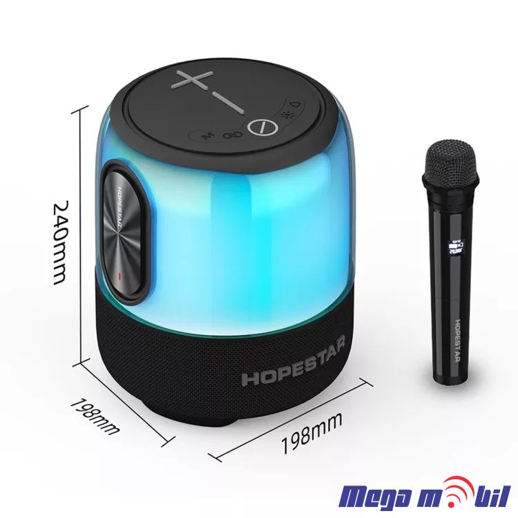 Zvucnik Bluetooth Karaoke Hopestar SC-01 so 1 mikrofon black