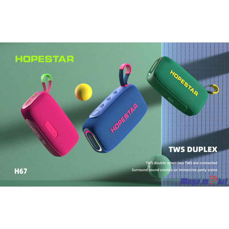 Zvucnik Bluetooth Hopestar H67 black