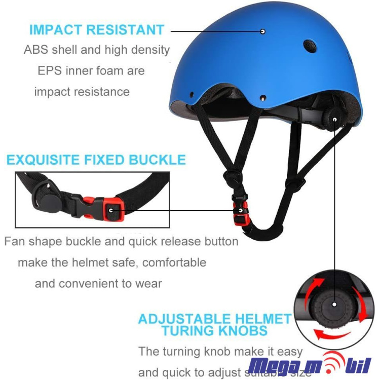 Kaciga za trotinet H01 L Size white