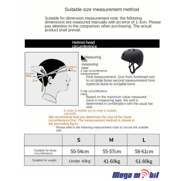Kaciga za trotinet H01 XL Size white