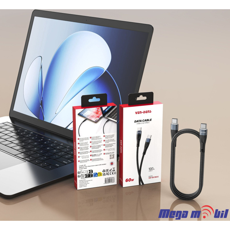 Data Kabel Micro VD-DC19M 1m FAST black