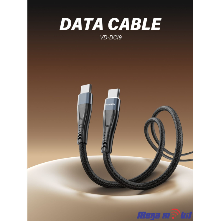 Data Kabel Micro VD-DC19M 1m FAST black