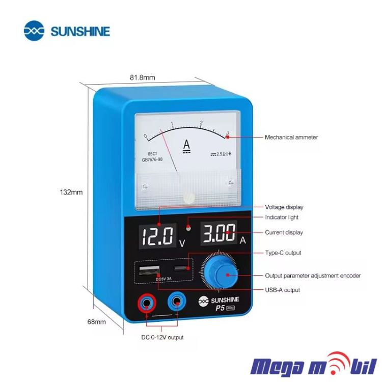 Napojuvanje P5 Mini 12V 3A