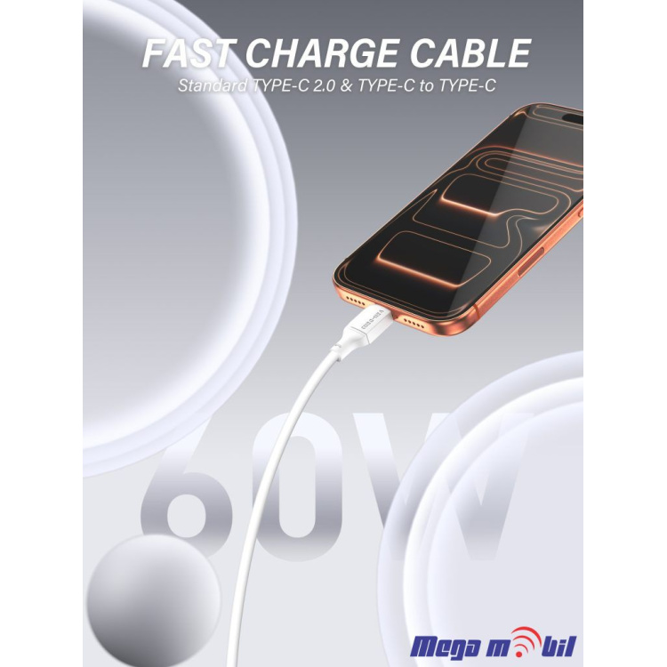 Data Kabel iPhone VD-DC21L 1m FAST white