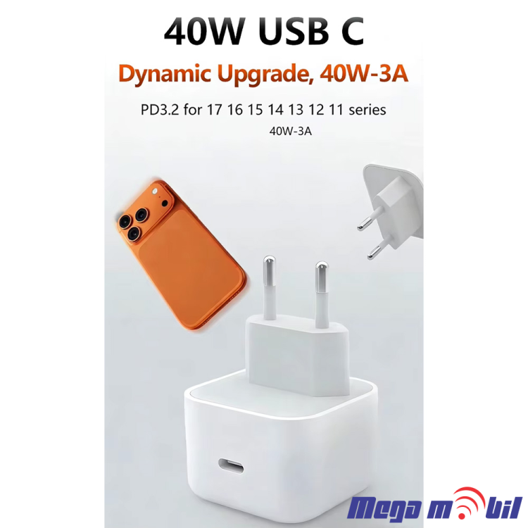 Polnac 220V iPhone PD 40W FAST 17 series