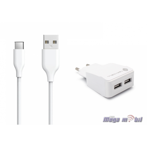 Polnac 220V Type C Teracell Evo LP01 2A 2USB.