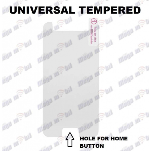 Tempered glass Universal 4.5" (so otvor za home kopce)