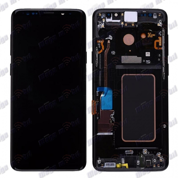 Ekran Samsung G965 S9 plus komplet Black full org