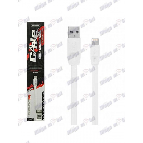 Data Kabel iPhone REMAX Full Speed RC-001i 1m white