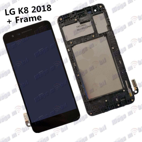 Ekran LG K8 2018 komplet so ramka black 