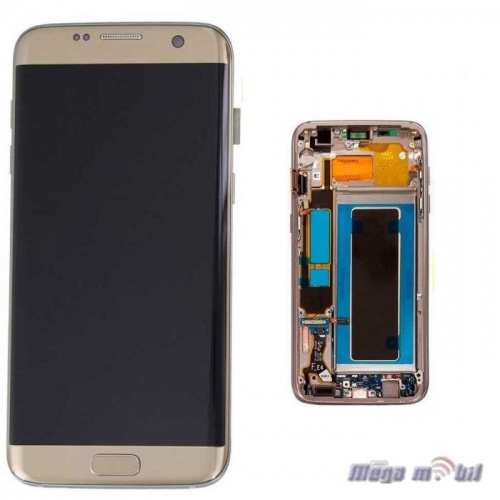 Ekran Samsung G935 S7 edge komplet Gold OLED