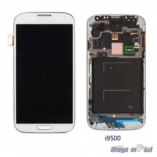 Ekran Samsung i9500 Galaxy S4  komplet WHITE A